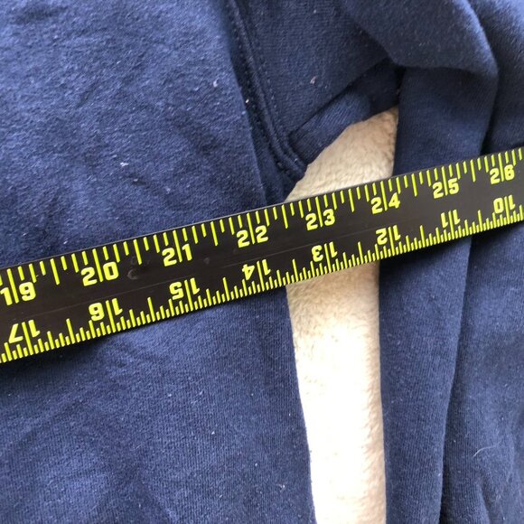 Fruit Of The Loom Mens Sweatshirt Size XL Fleece Pullover Crew Neck Casual Navy - Picture 5 of 9